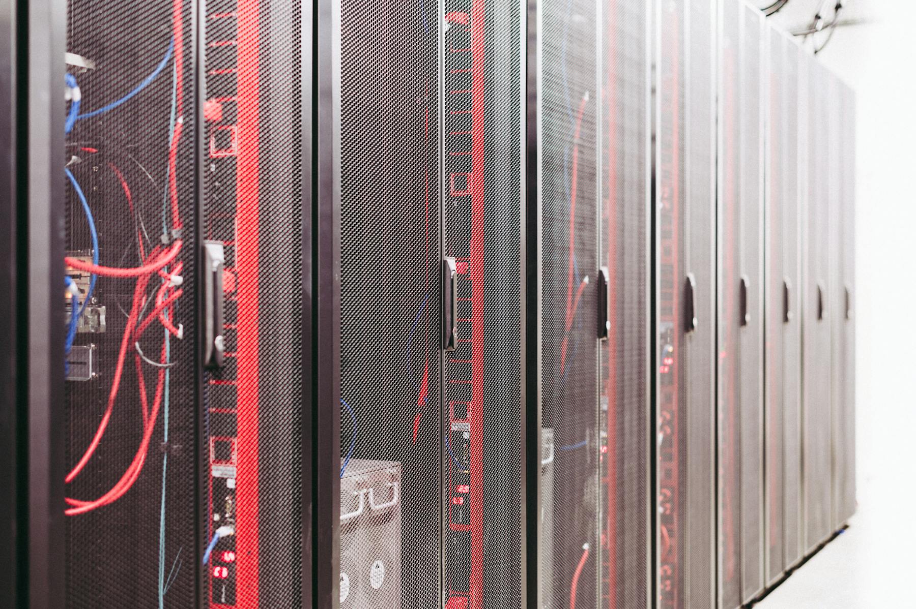 Server racks representing cloud infrastructure planning